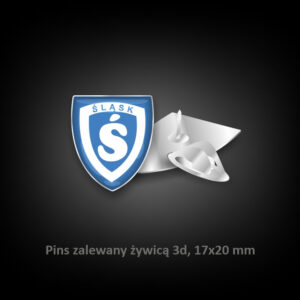 Pins zalewany żywicą 3d